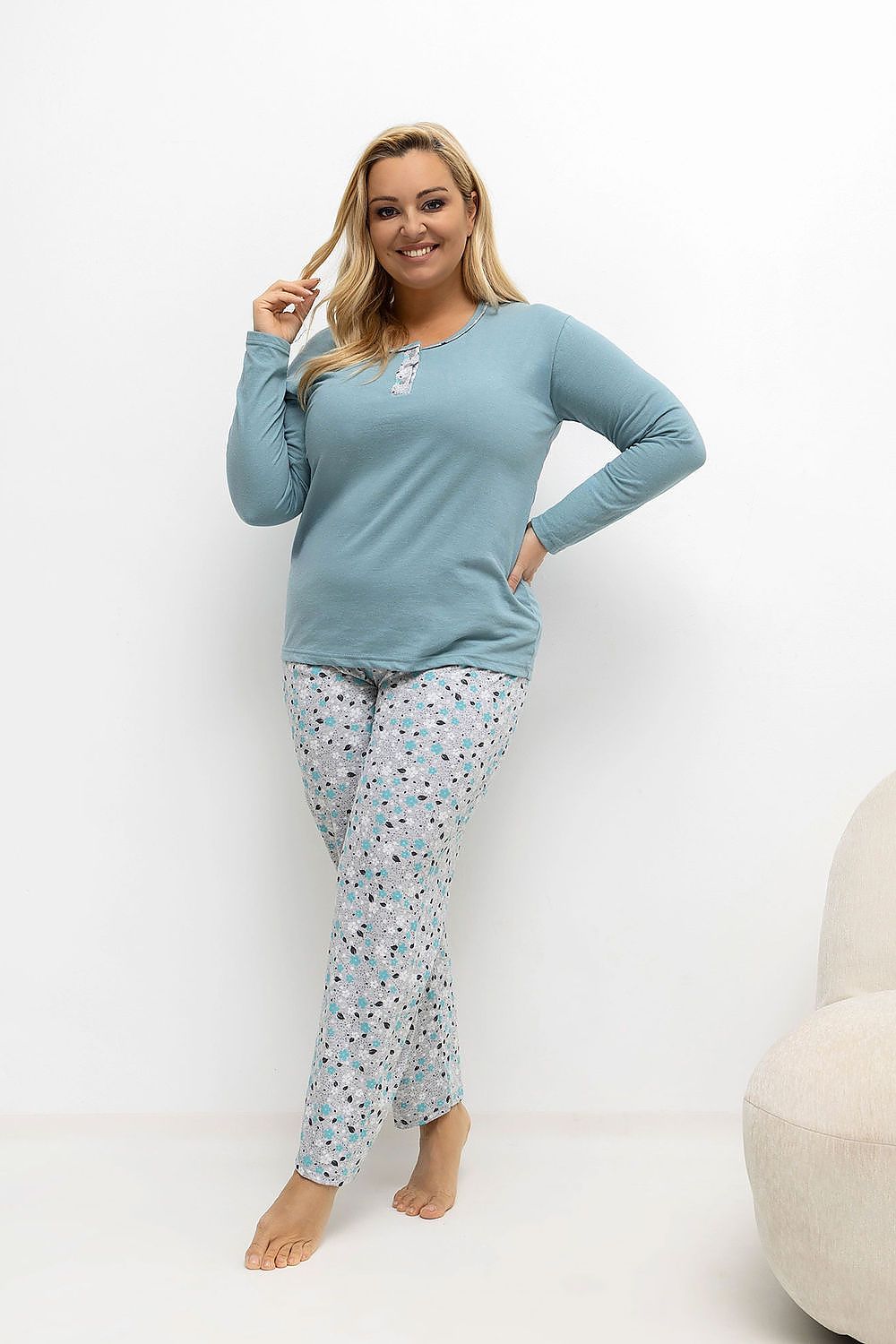  Pijamale Plus Size model 221183 Forever Pink 