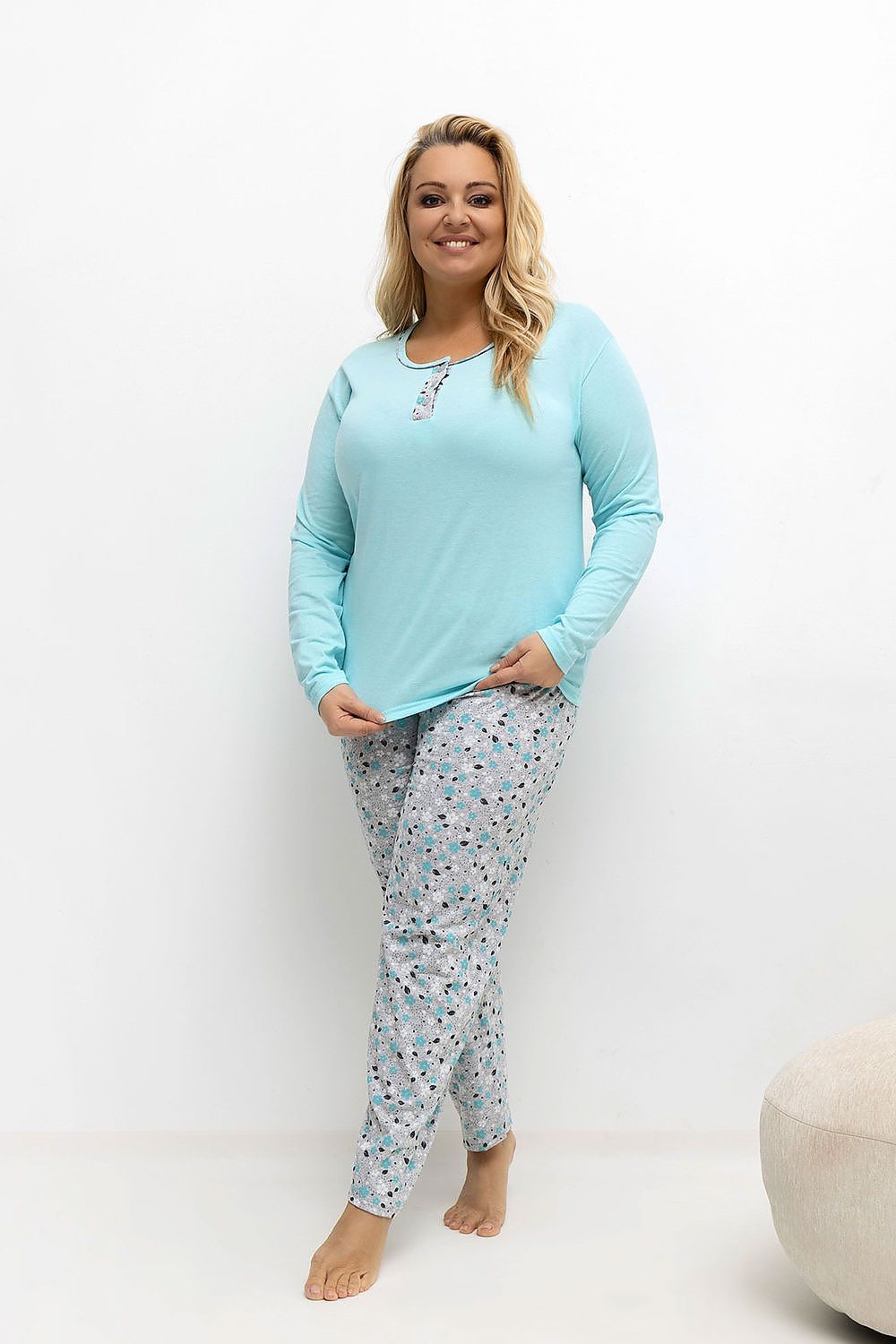  Pijamale Plus Size model 221184 Forever Pink 