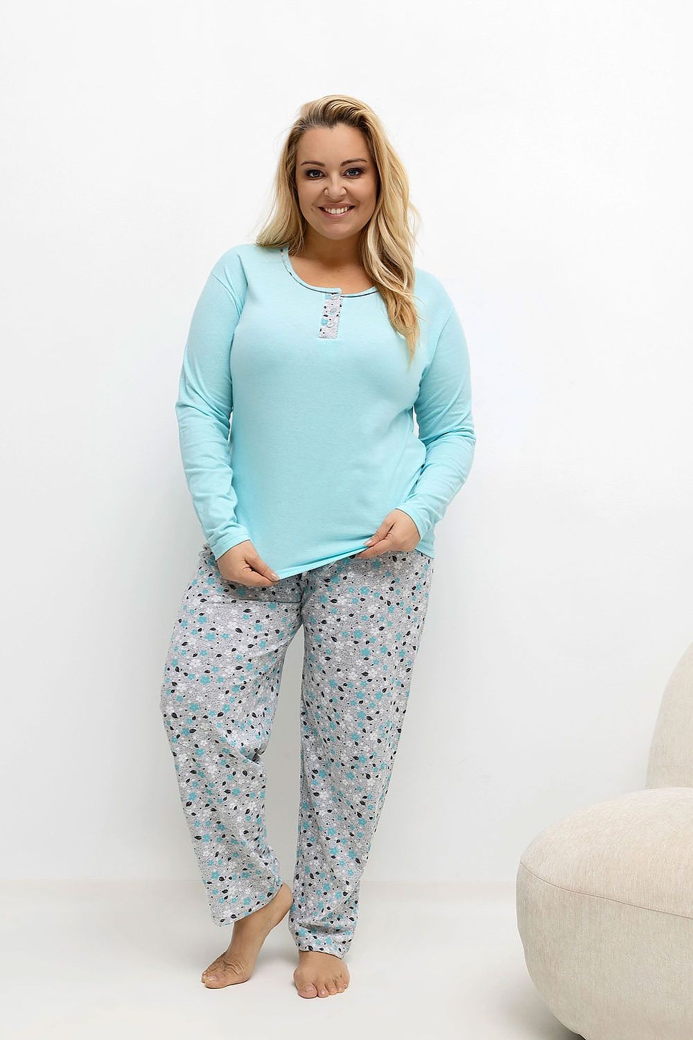 Pijamale Plus Size model 221184 Forever Pink 