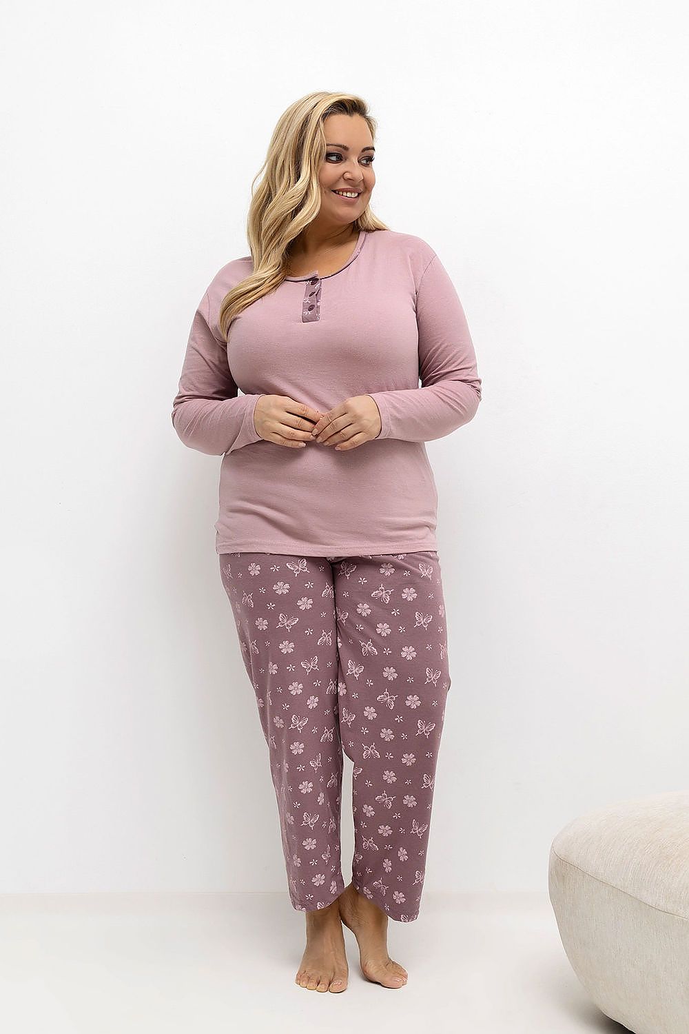  Pijamale Plus Size model 221186 Forever Pink 