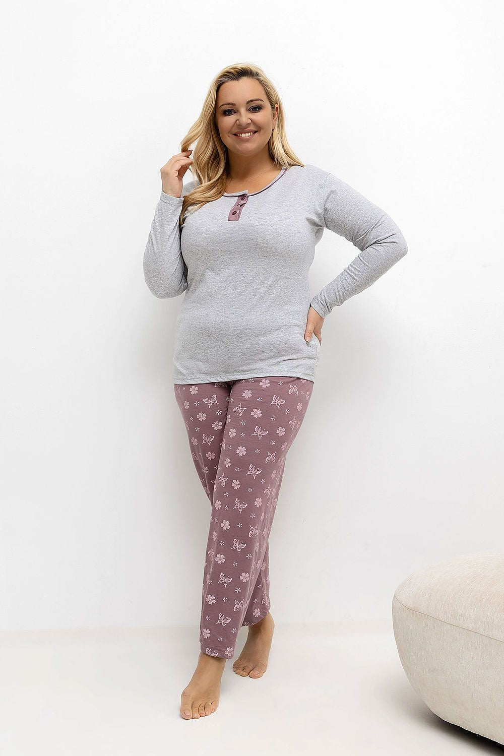  Pijamale Plus Size model 221187 Forever Pink 