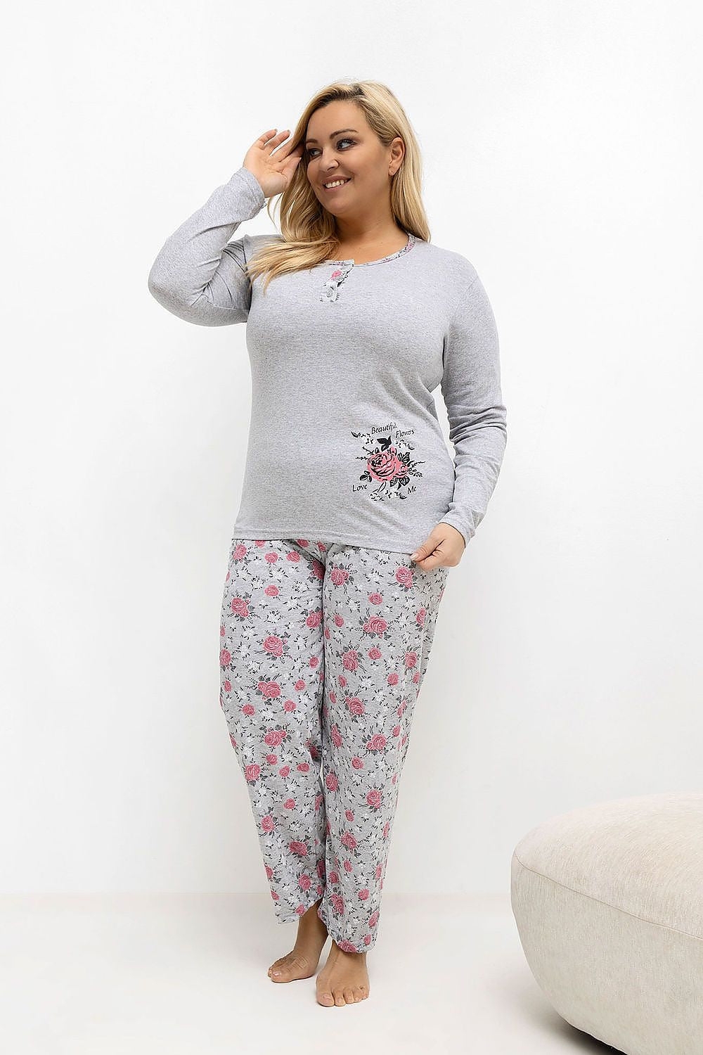  Pijamale Plus Size model 221194 Forever Pink 
