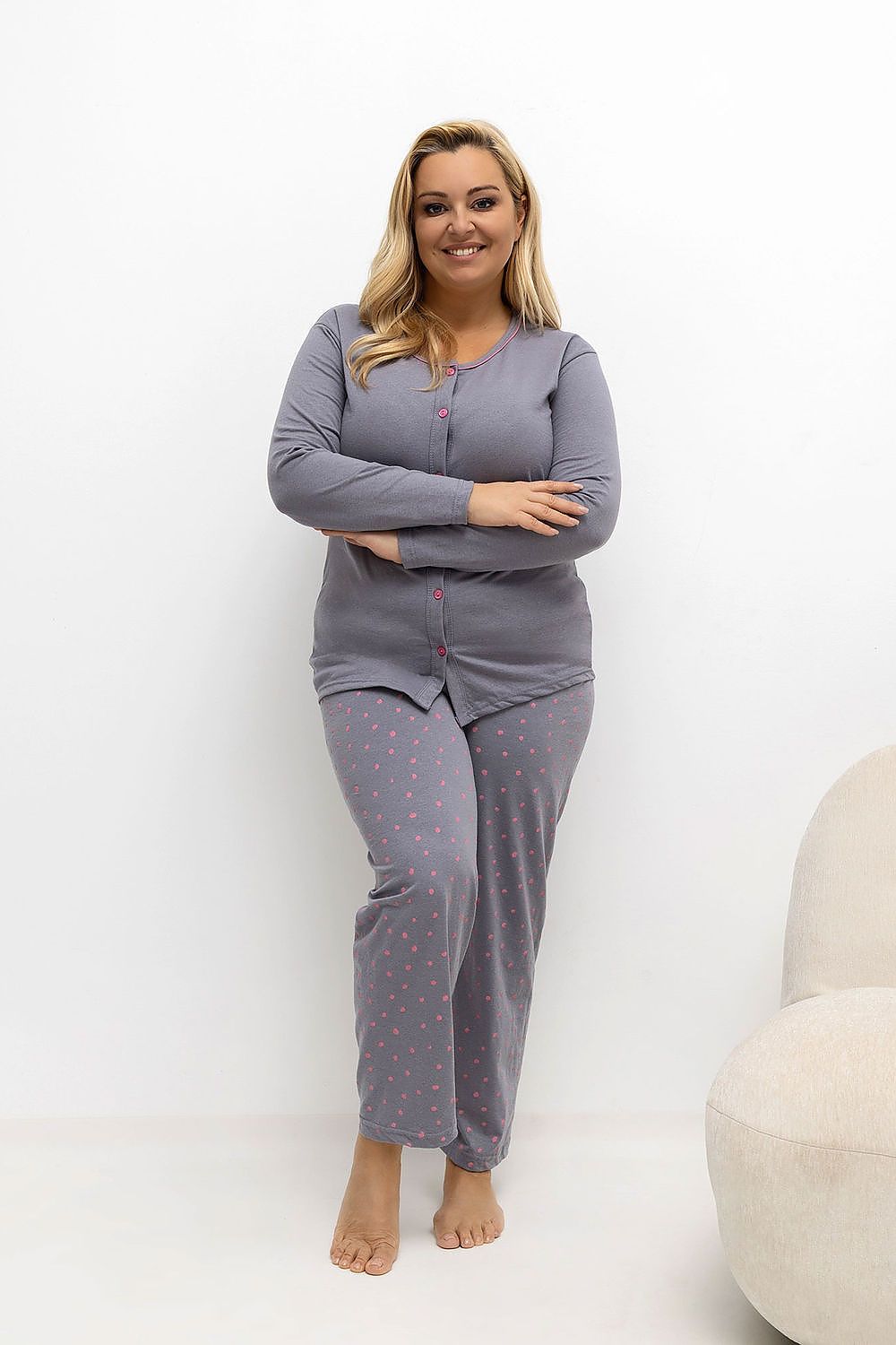  Pijamale Plus Size model 221198 Forever Pink 
