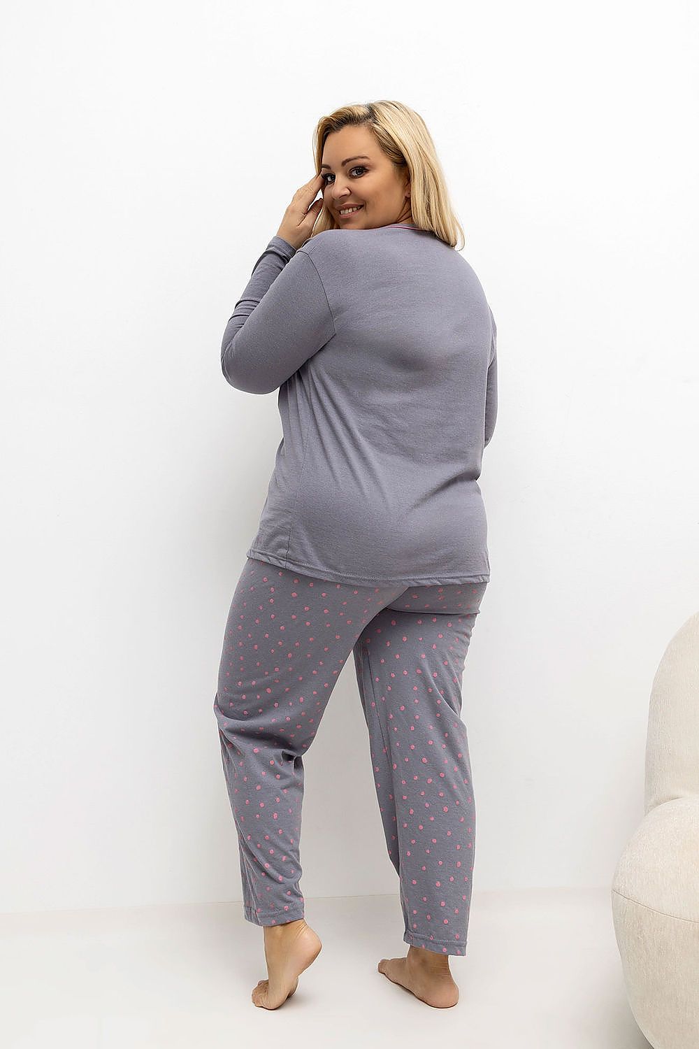  Pijamale Plus Size model 221198 Forever Pink 