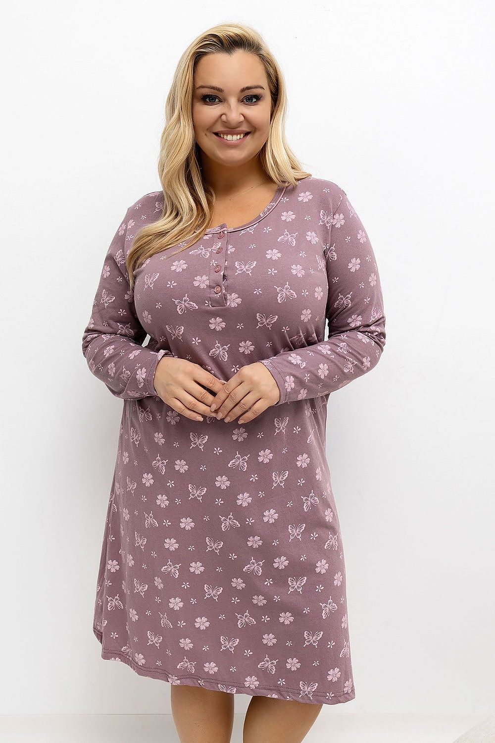  Cămașă de noapte Plus Size model 221200 Forever Pink 