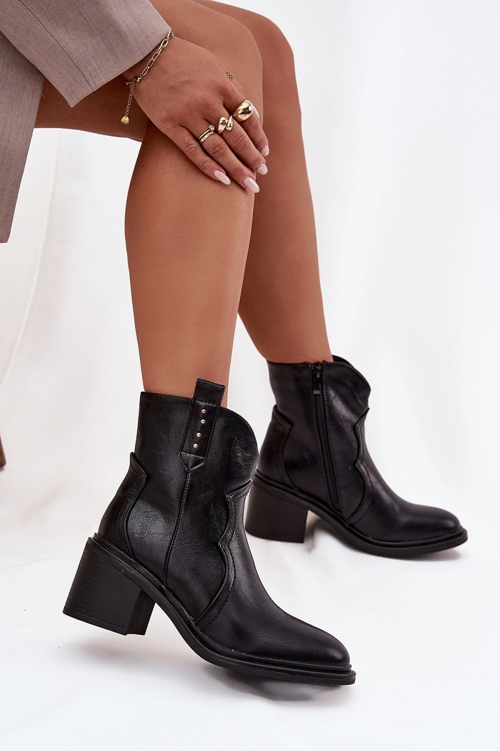  Botine cu toc model 221135 Step in style 