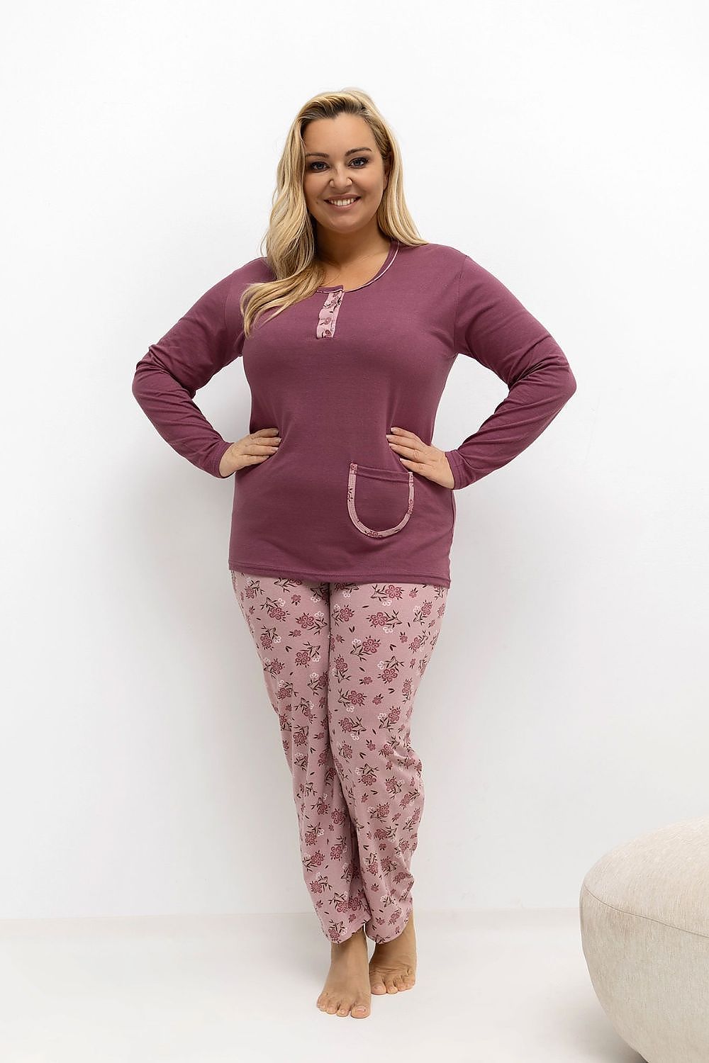  Pijamale Plus Size model 221191 Forever Pink 