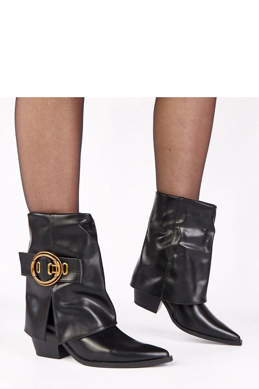  Botine cu toc model 221362 Solea 
