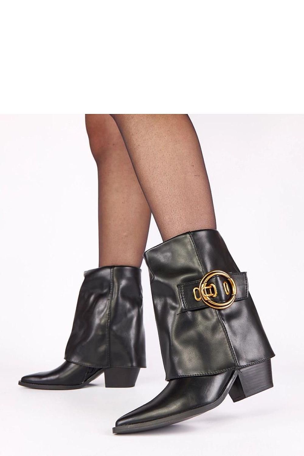  Botine cu toc model 221362 Solea 