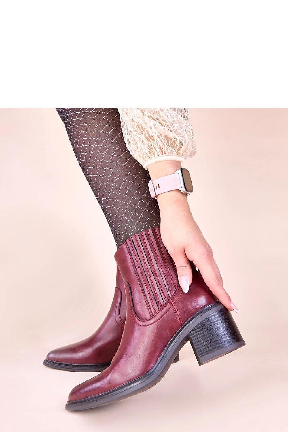  Botine cu toc model 221373 Solea 