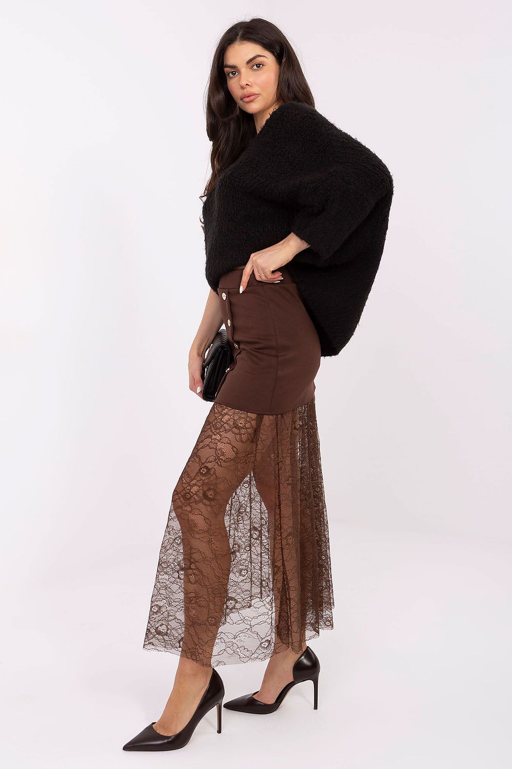 Fustă din dantelă model 221591 Italy Moda 