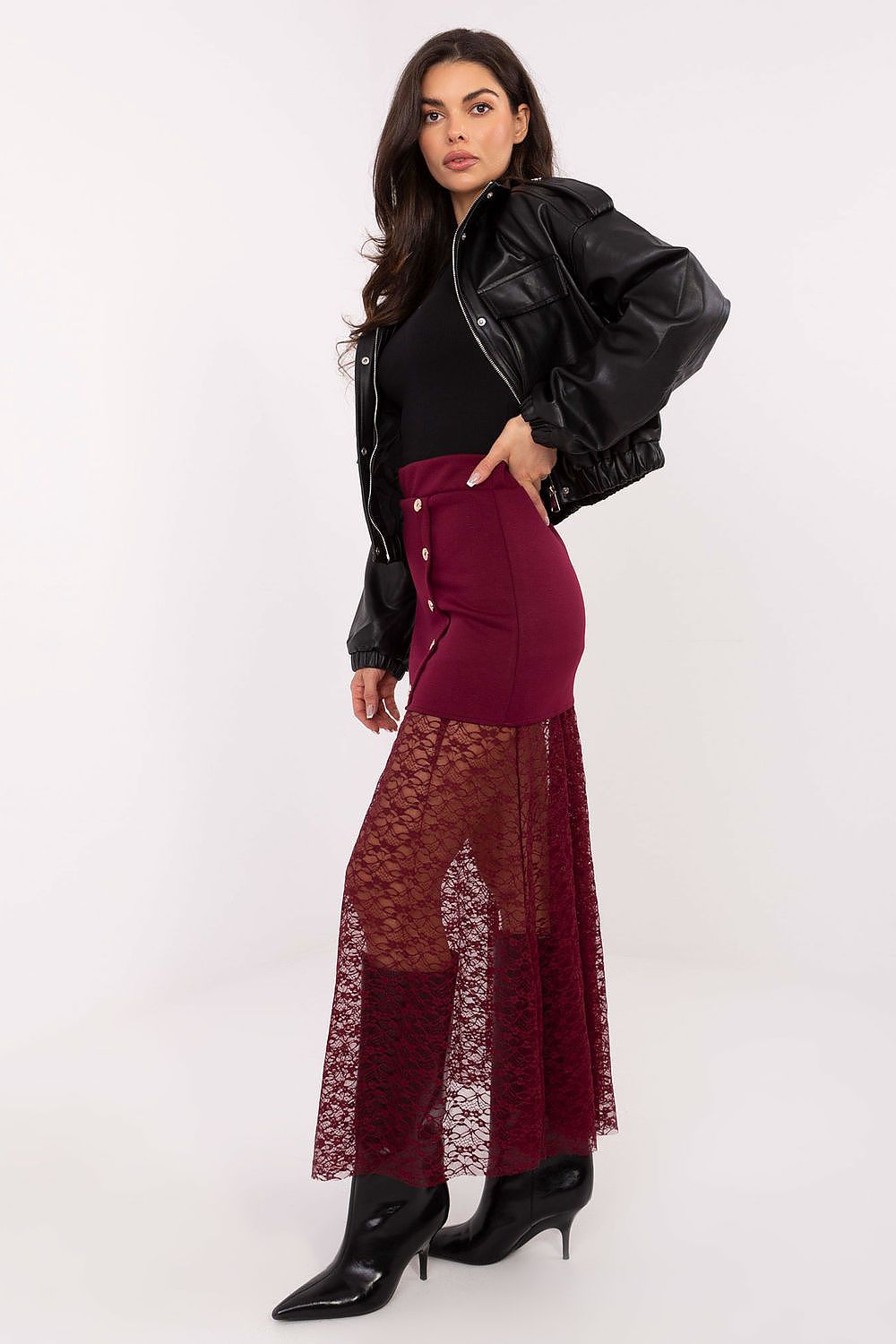  Fustă din dantelă model 221593 Italy Moda 