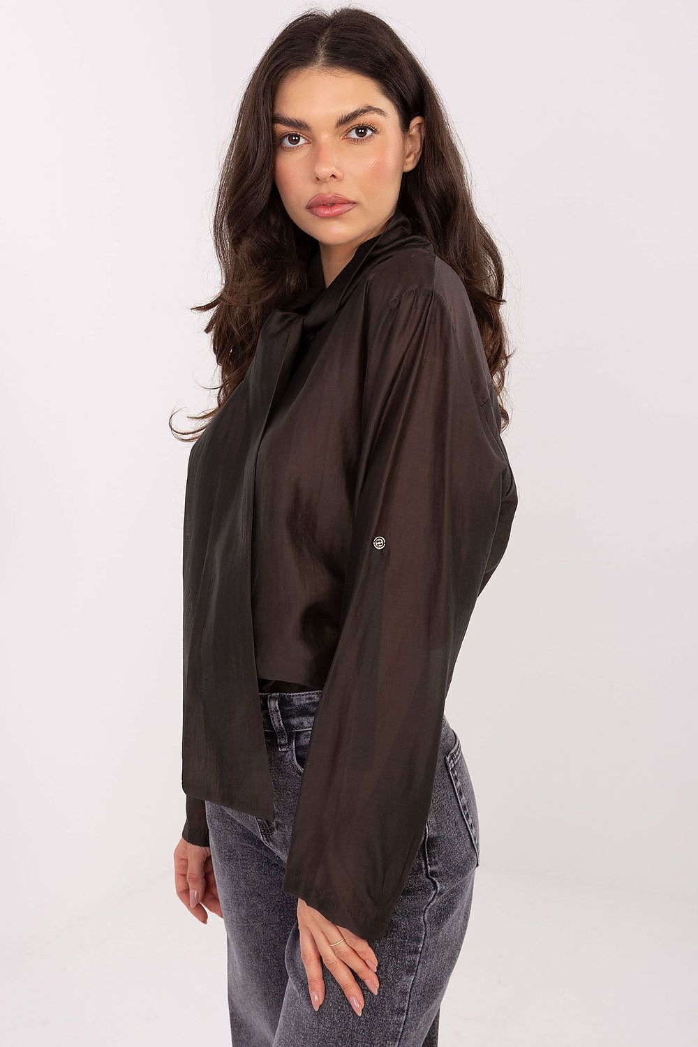  Cămaşă cu mânecă lungă model 221886 Factory Price 