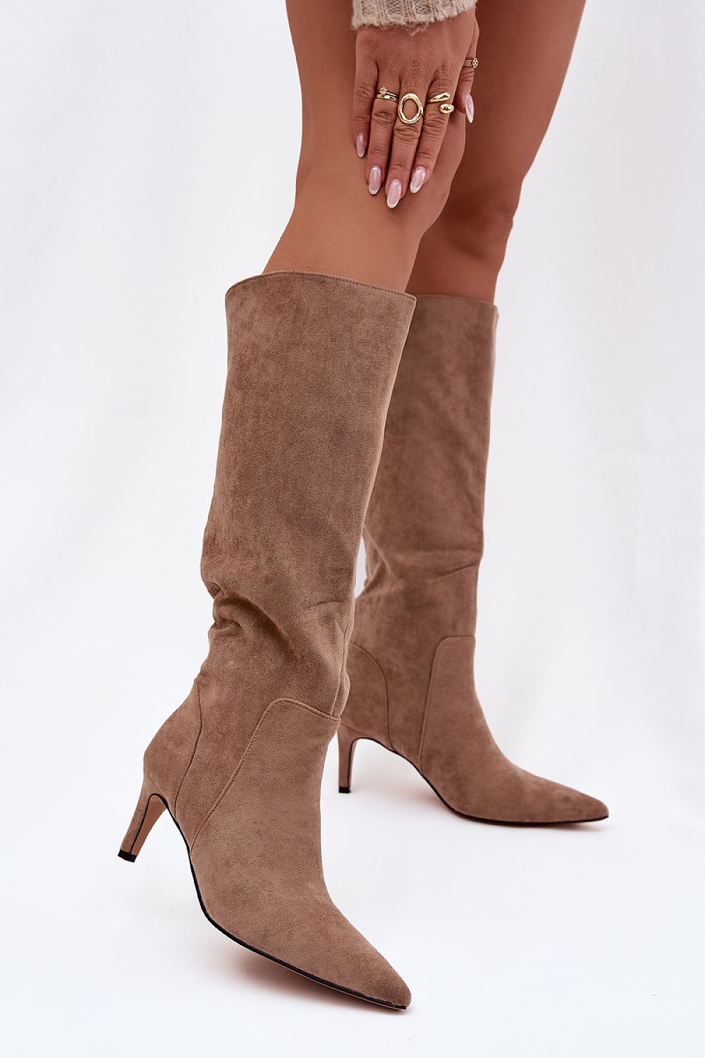  Cizme cu toc model 221903 Step in style 