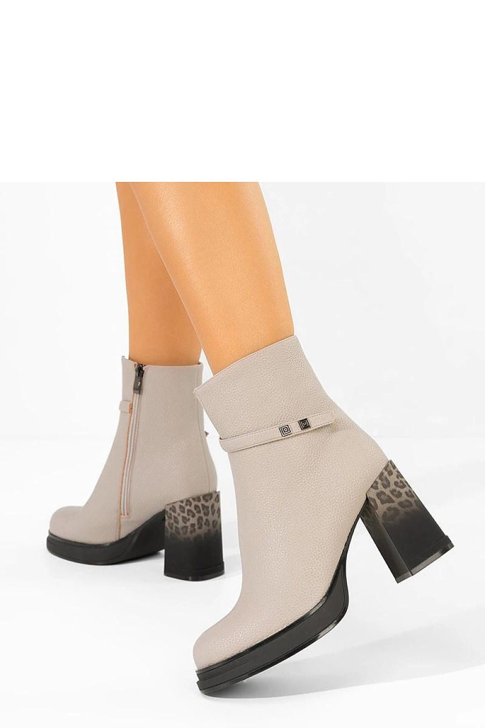  Botine cu toc model 222033 Solea 