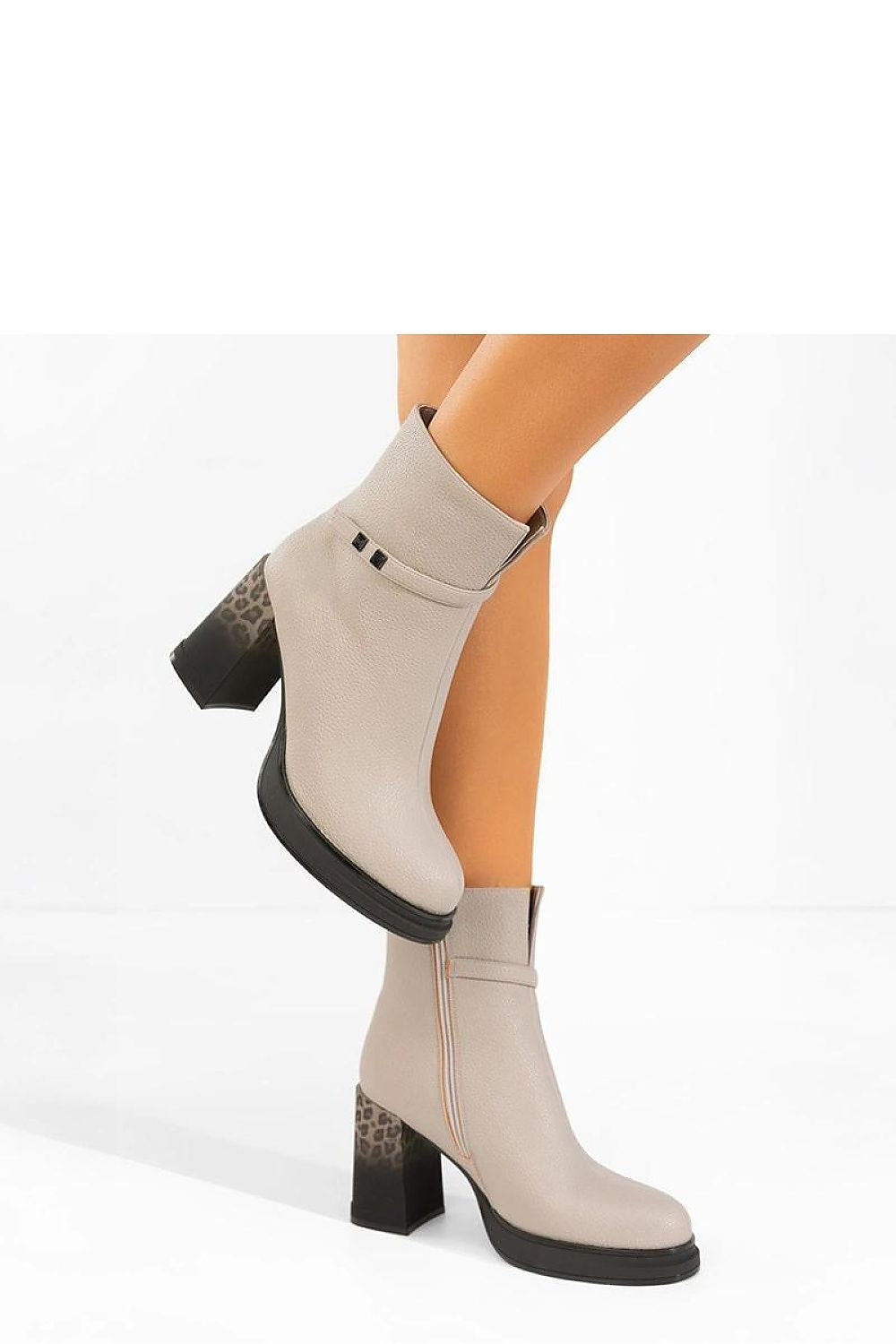  Botine cu toc model 222033 Solea 