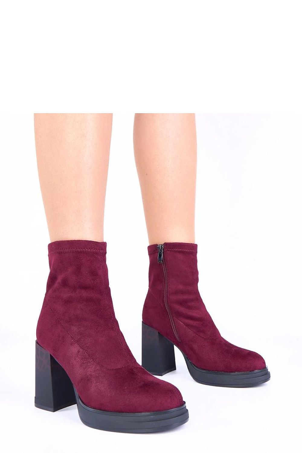  Botine cu toc model 222035 Solea 