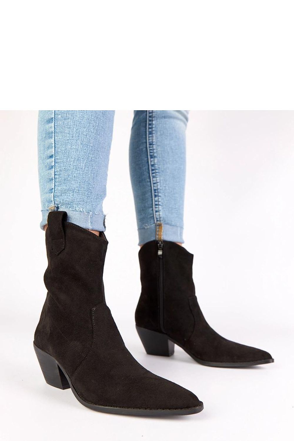  Botine cu toc model 222050 Solea 
