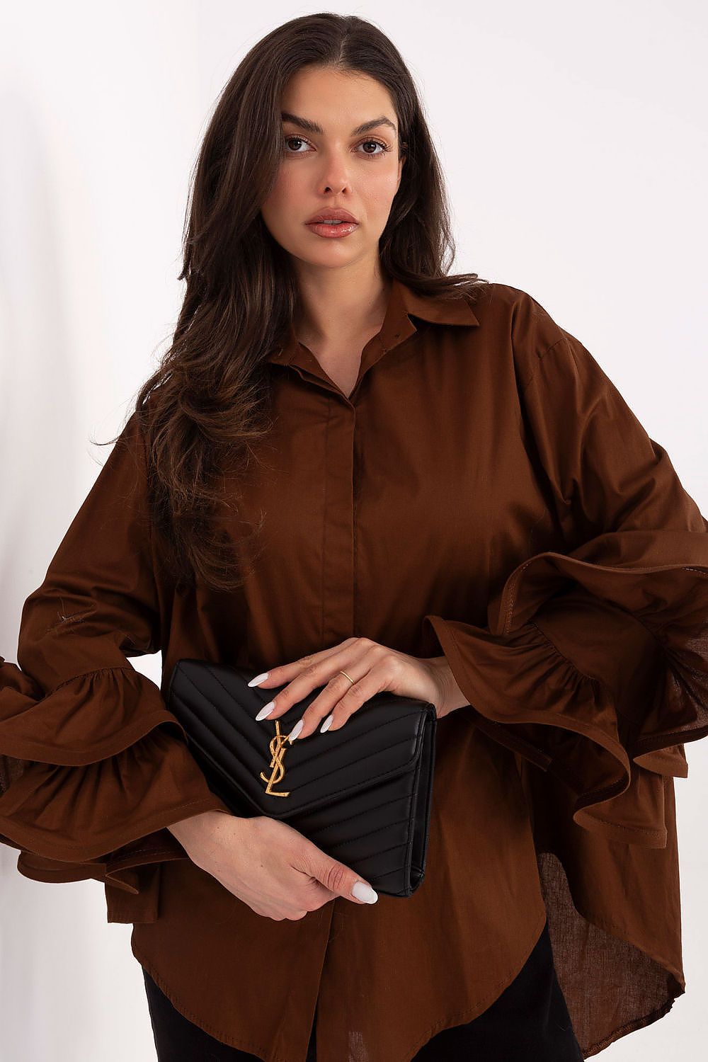  Cămaşă cu mânecă lungă model 222314 Italy Moda 