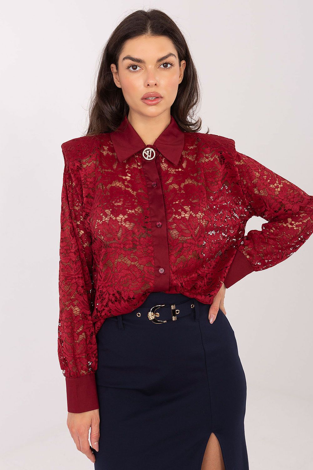  Cămaşă cu mânecă lungă model 222319 Italy Moda 