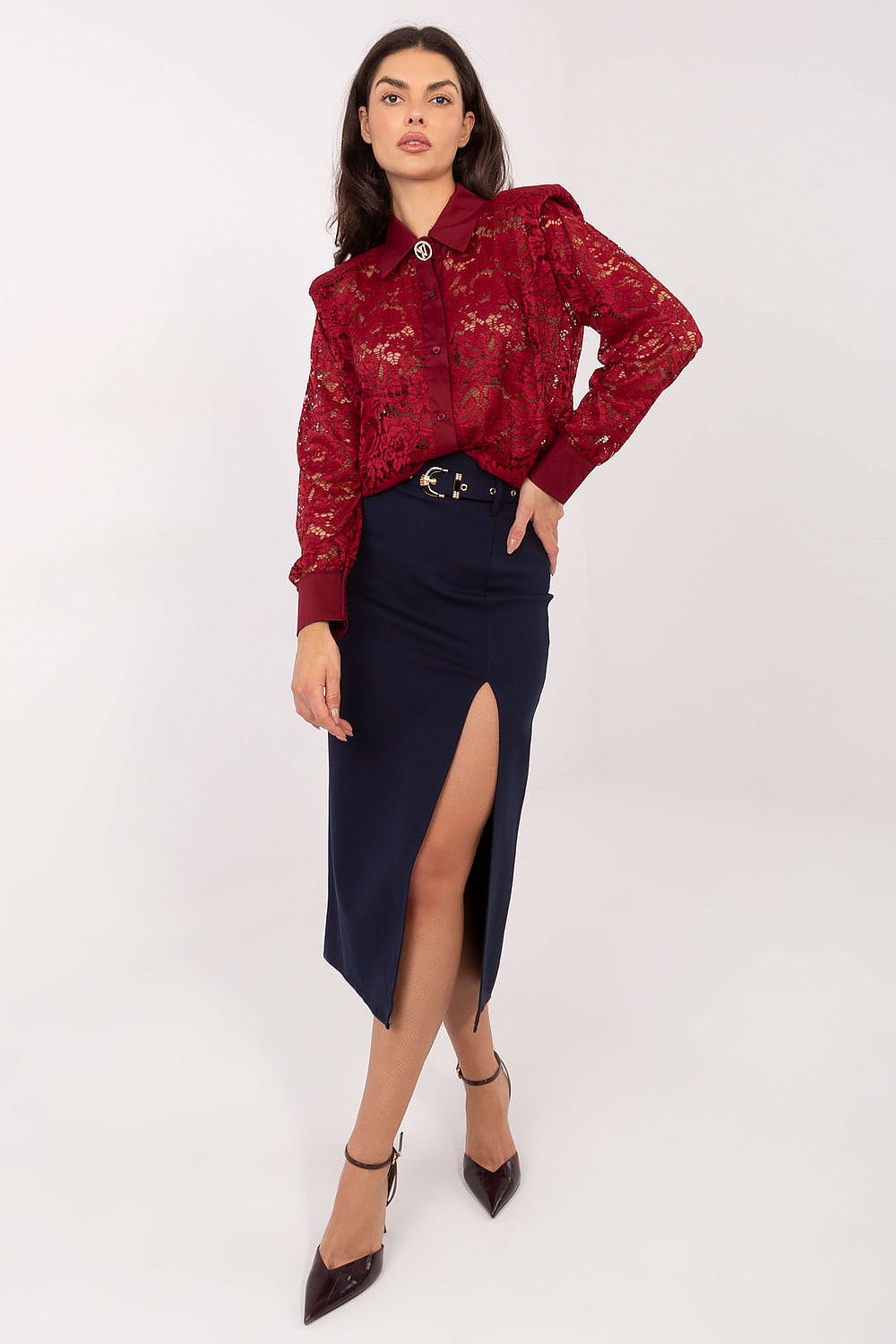  Cămaşă cu mânecă lungă model 222319 Italy Moda 