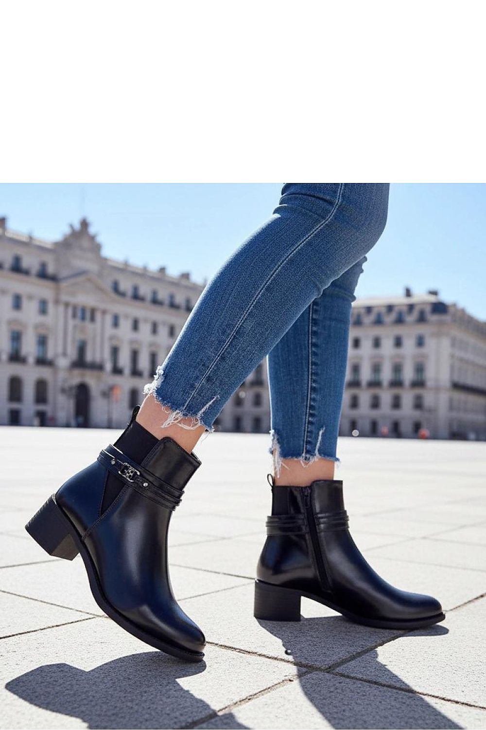  Botine cu toc model 222370 Solea 