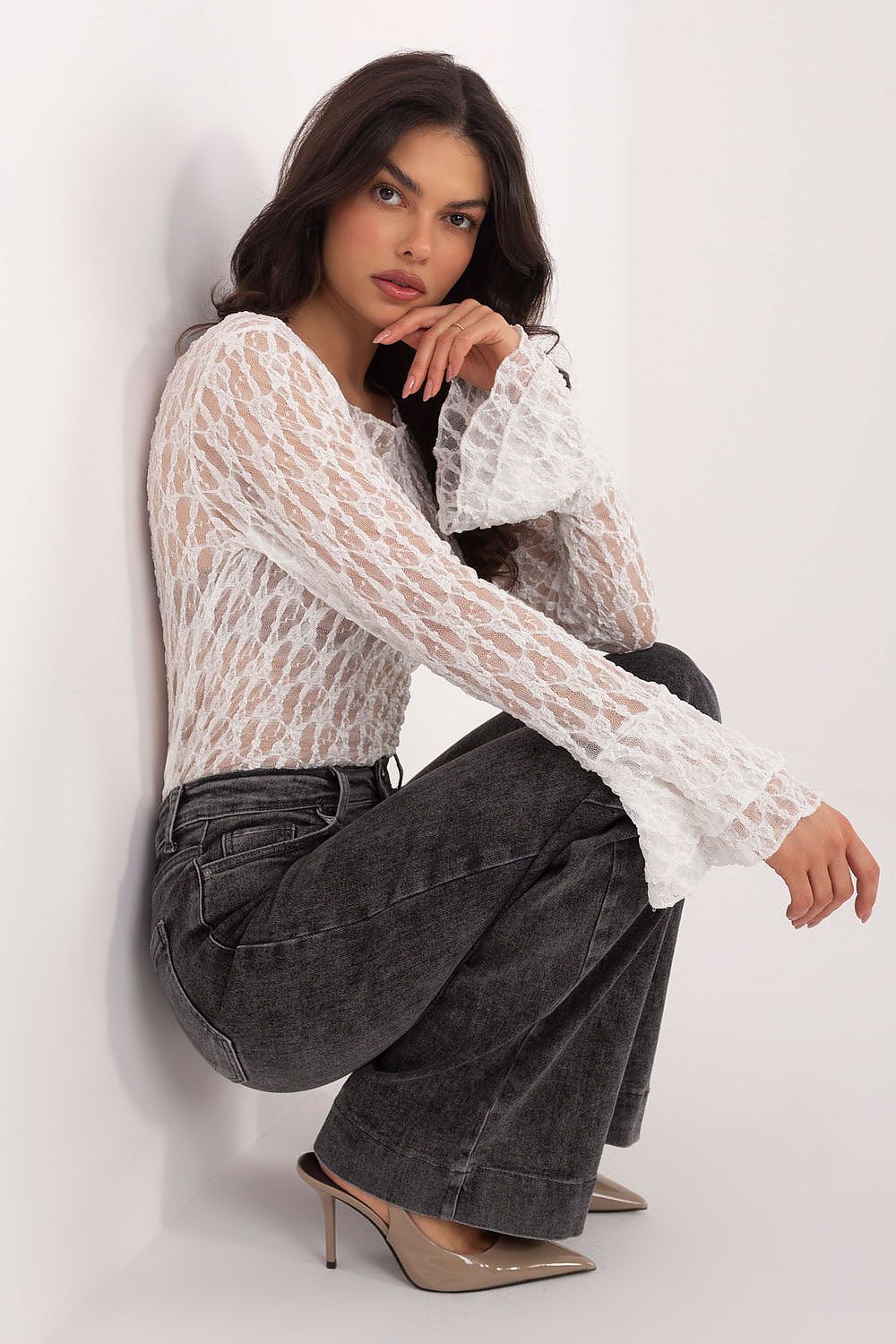  Bluză din dantelă model 222450 Italy Moda 