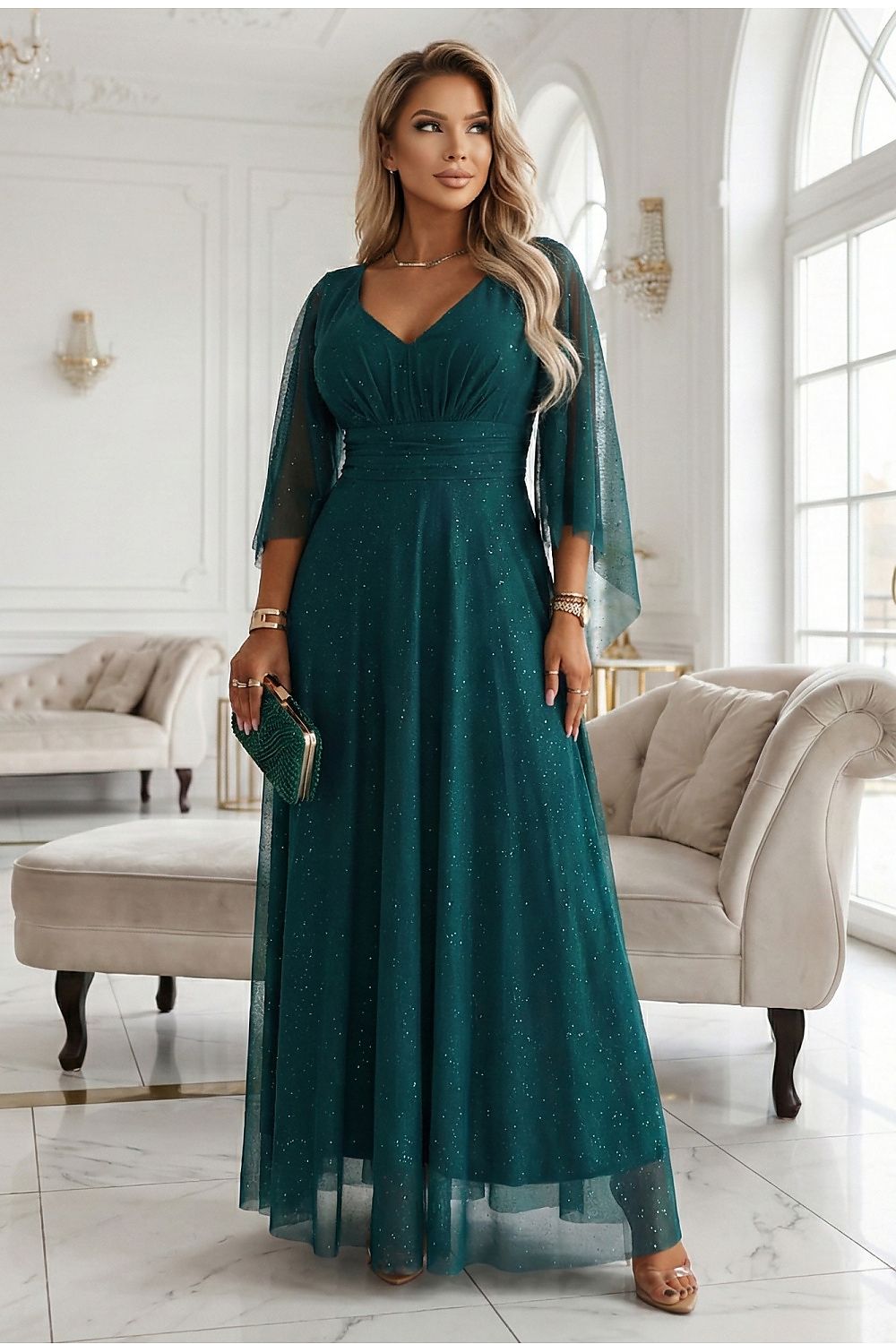  Rochie lungă model 222464 Numoco 