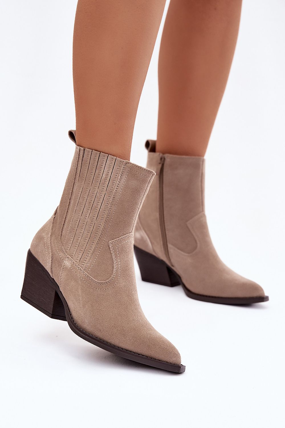  Botine cu toc model 222487 Step in style 