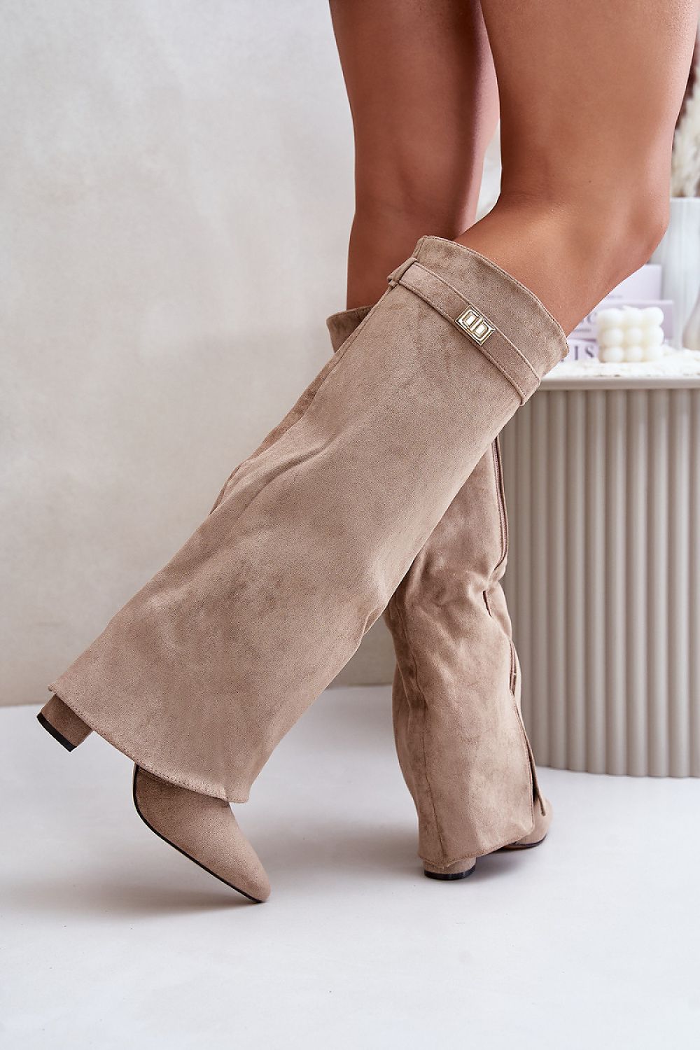  Cizme cu toc model 222536 Step in style 