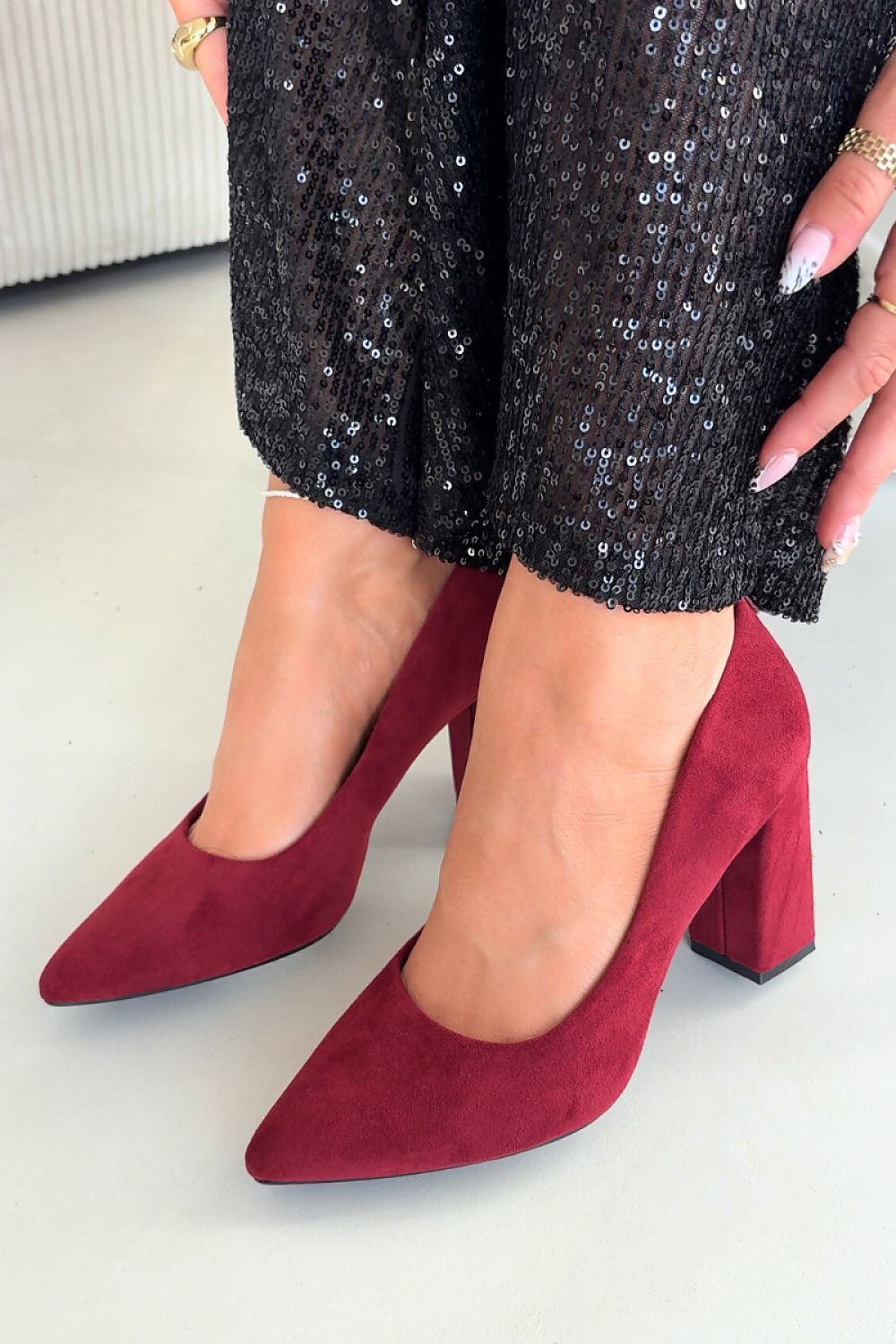  Pantofi dcu toc gros model 222539 Step in style 