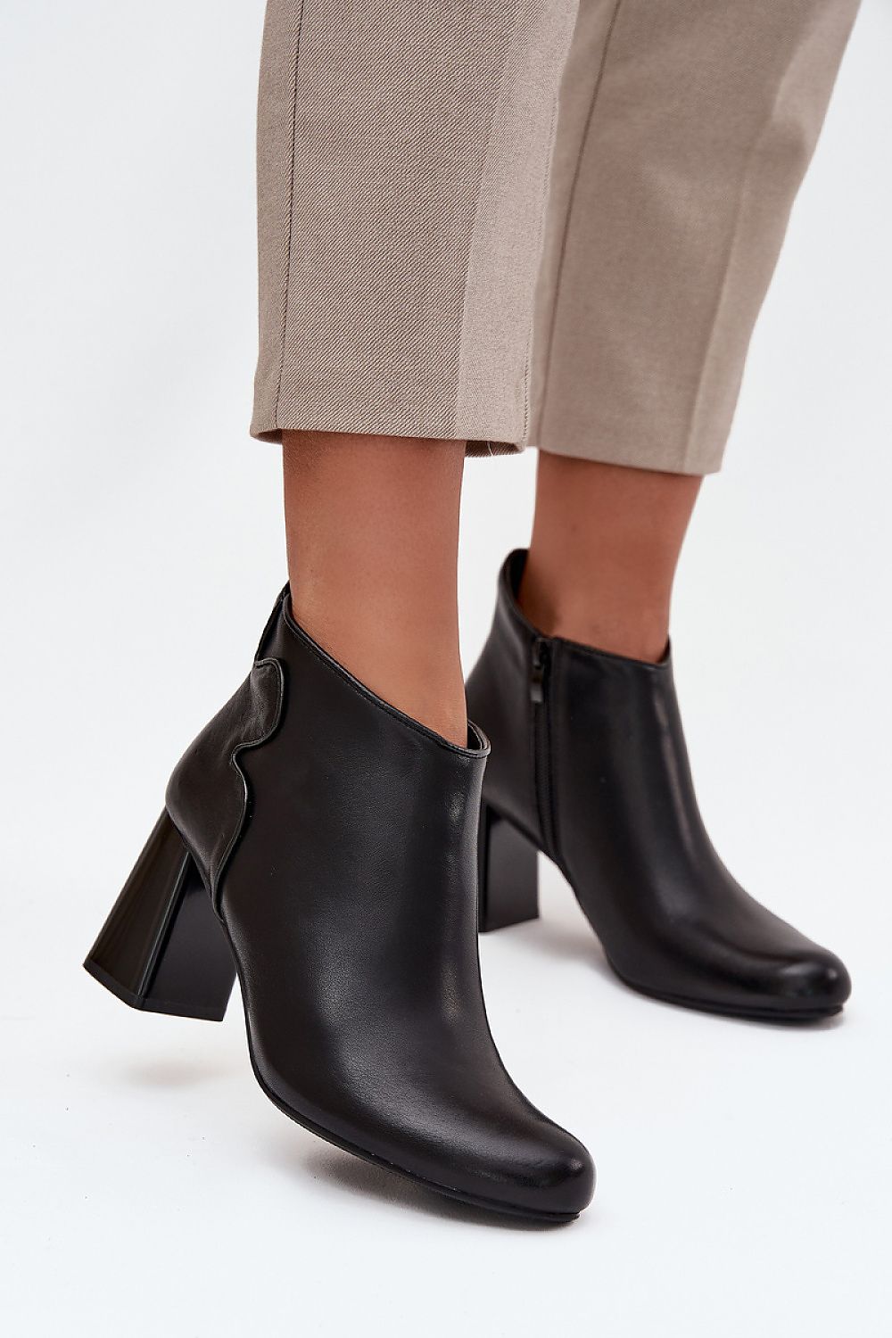  Botine cu toc model 222725 Step in style 