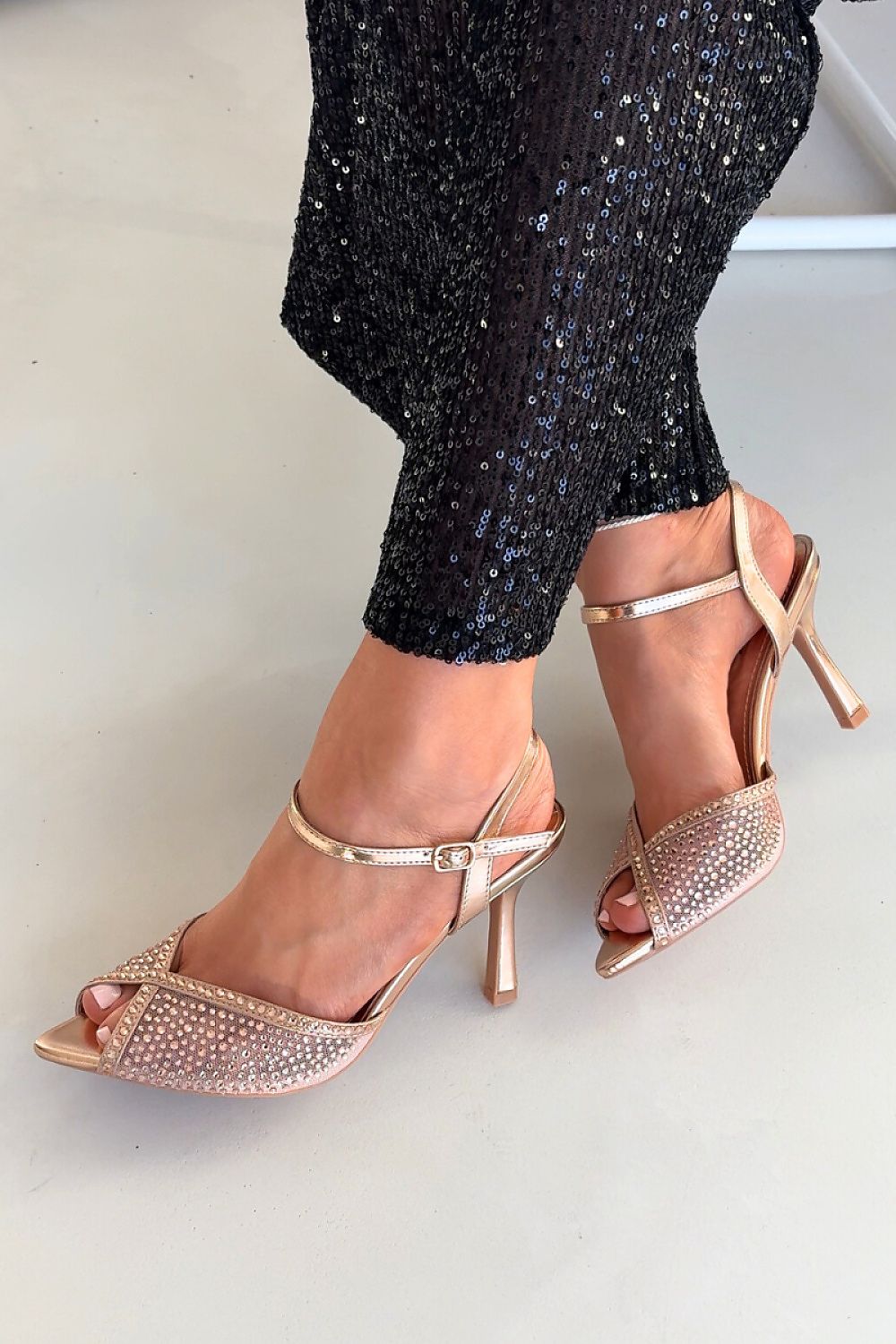  Sandale cu toc model 222730 Step in style 