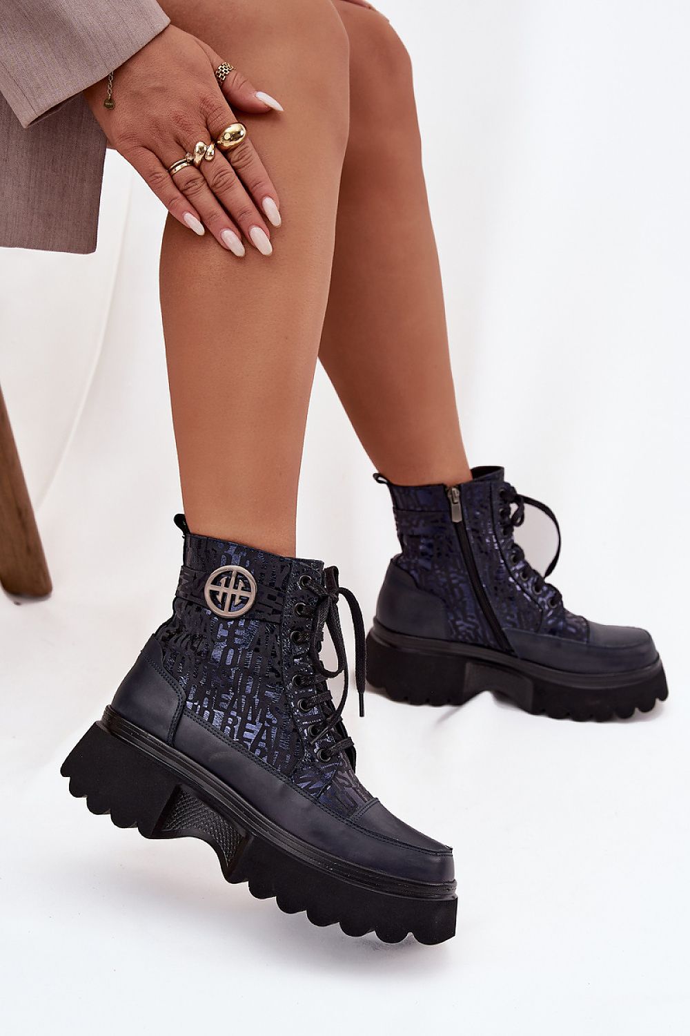  Botine cu platformă model 222950 Step in style 