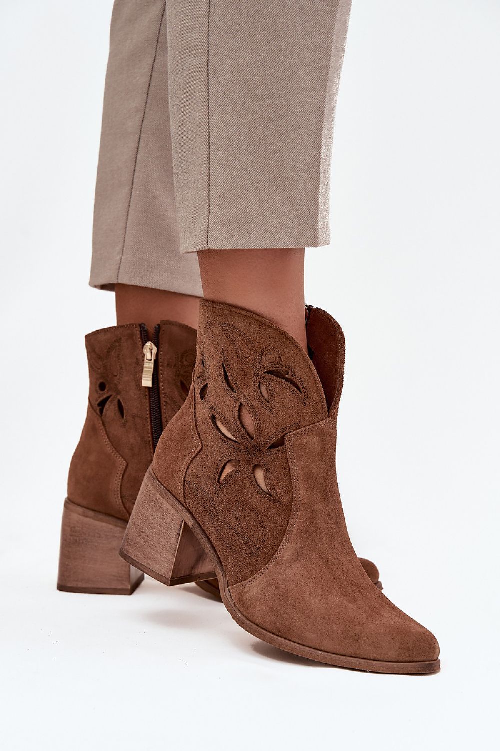 Botine cu toc model 222964 Step in style 