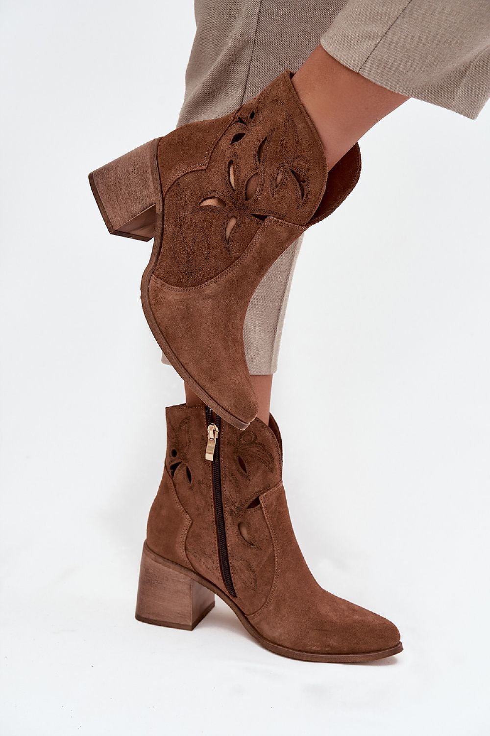  Botine cu toc model 222964 Step in style 