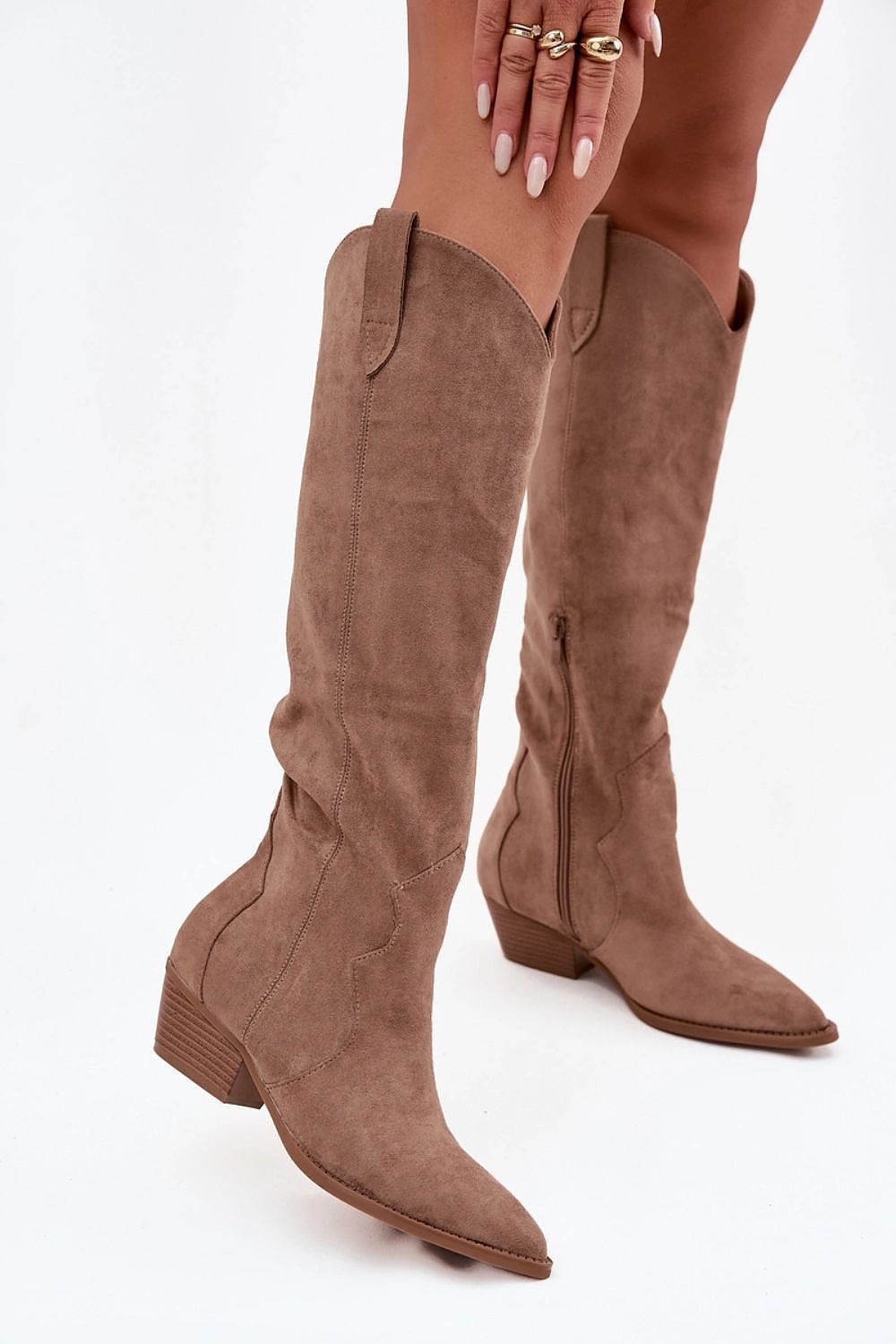  Cizme cu toc model 223004 Step in style 
