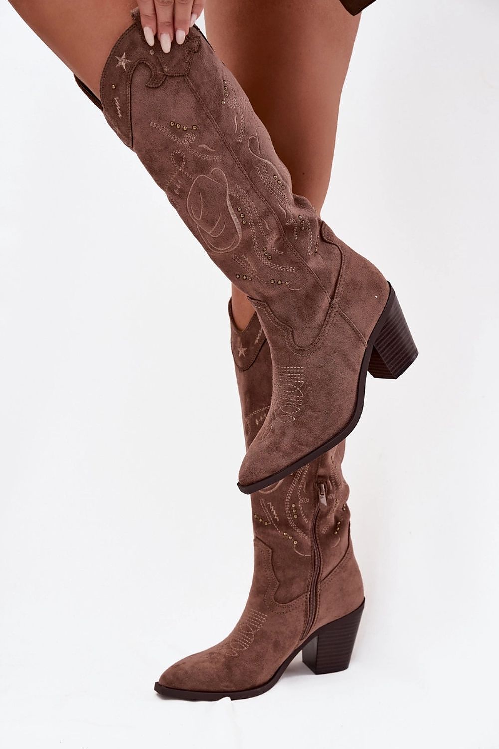  Cizme cu toc model 223006 Step in style 