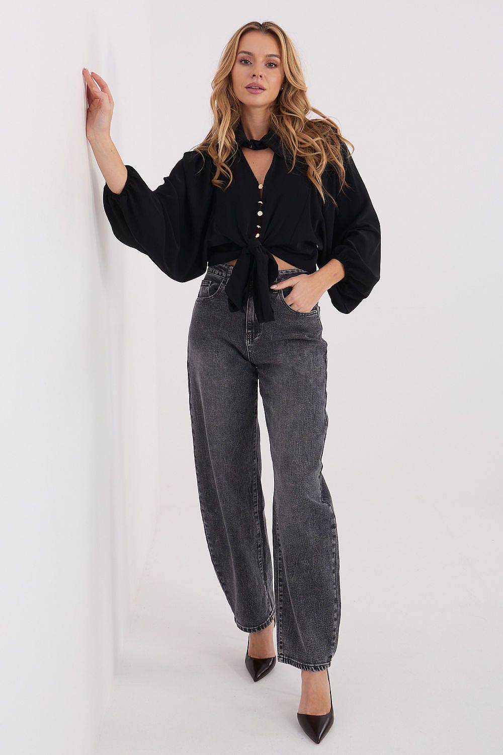  Cămaşă cu mânecă lungă model 223170 Italy Moda 