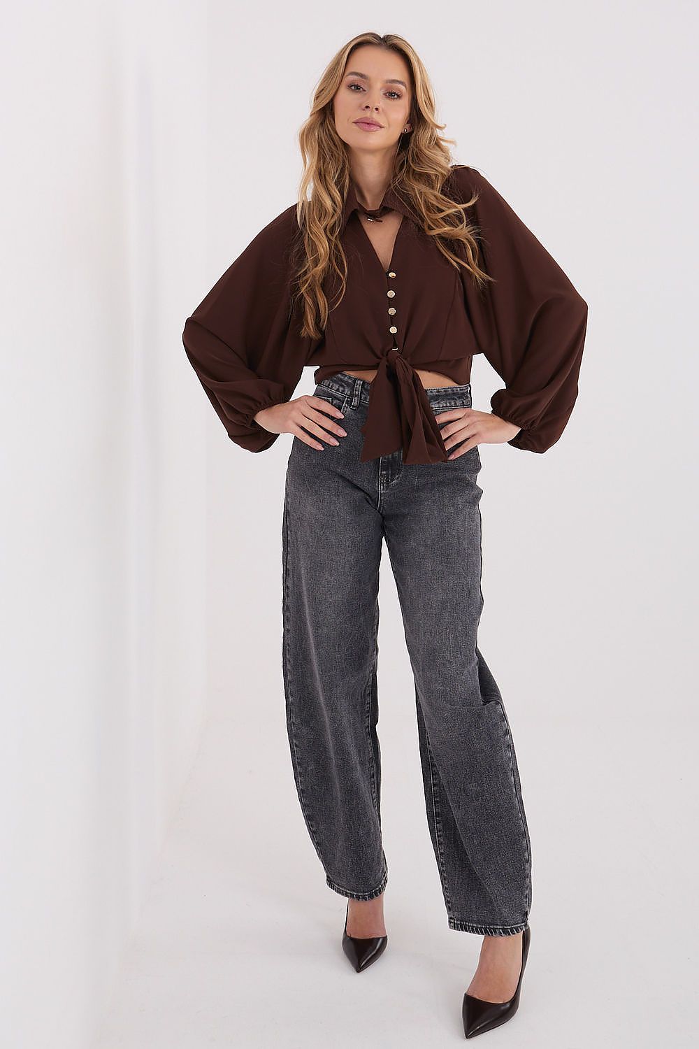  Cămaşă cu mânecă lungă model 223171 Italy Moda 