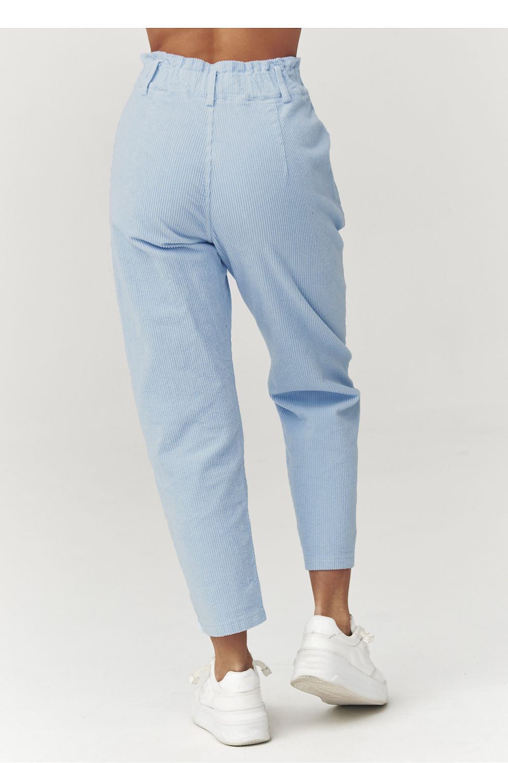  Pantaloni din catifea model 223244 Makadamia 