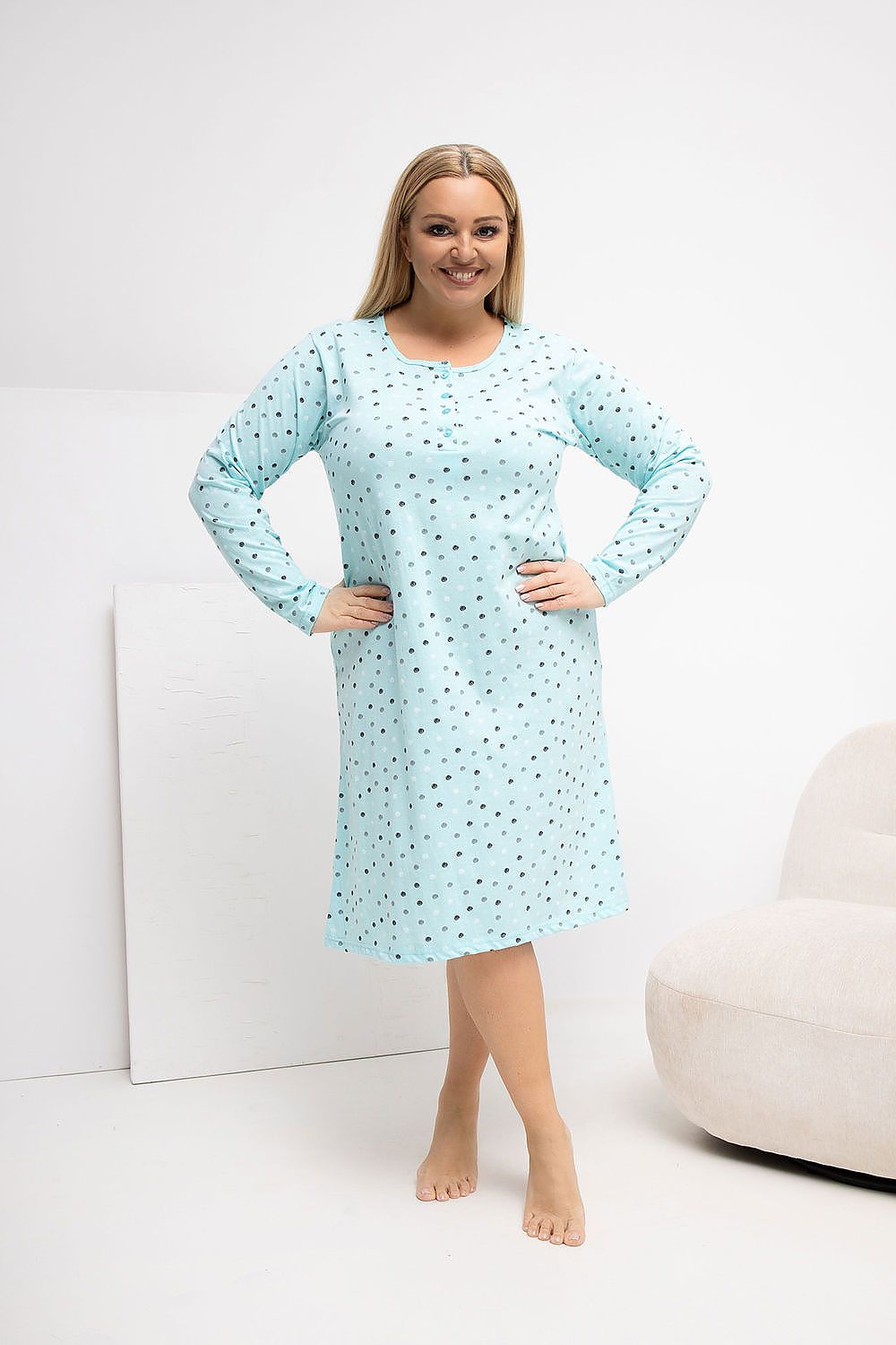  Cămașă de noapte Plus Size model 223302 Forever Pink 