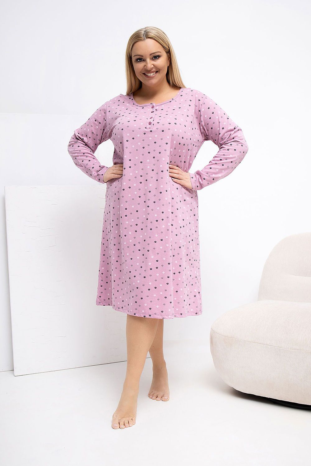  Cămașă de noapte Plus Size model 223303 Forever Pink 