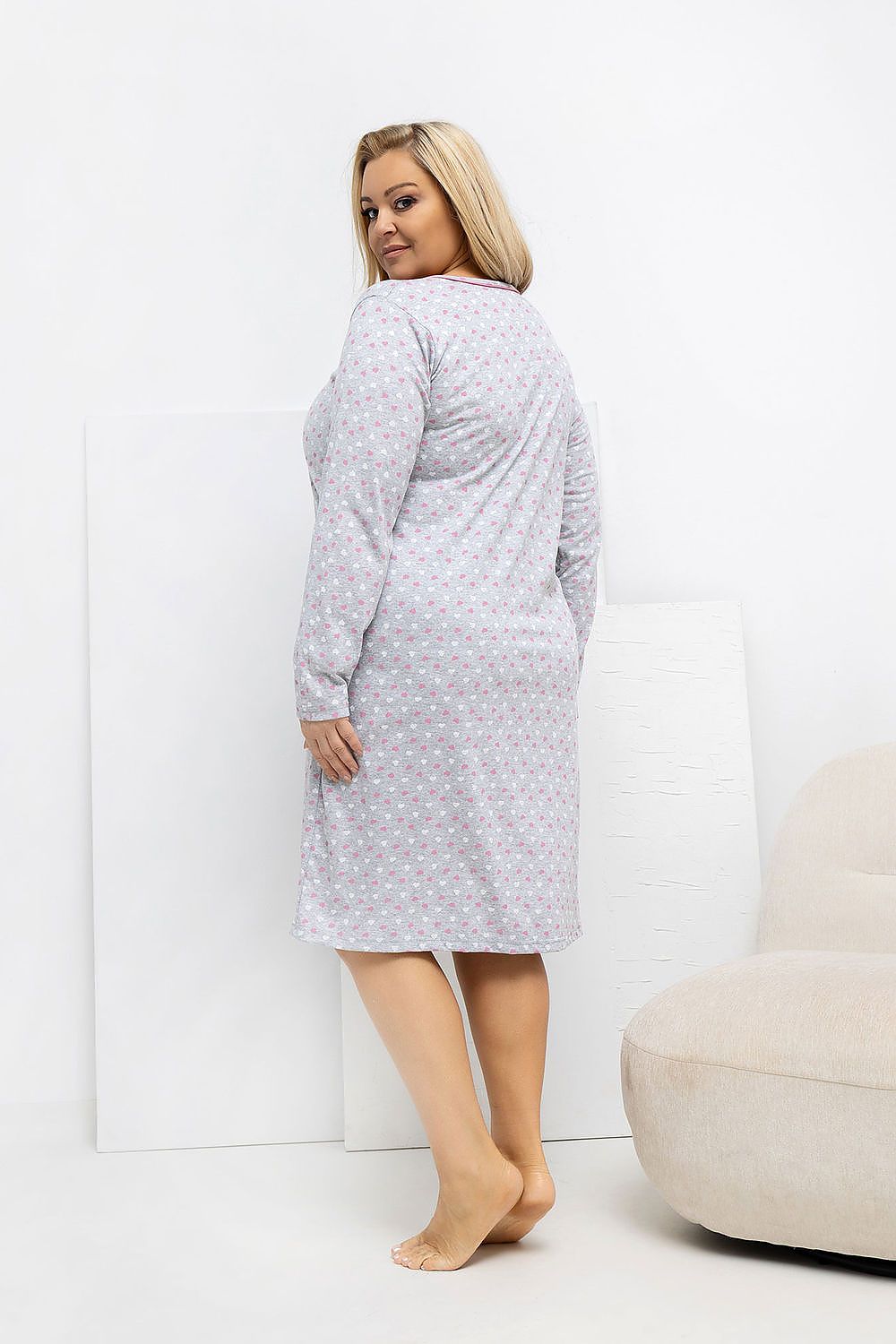  Cămașă de noapte Plus Size model 223309 Forever Pink 