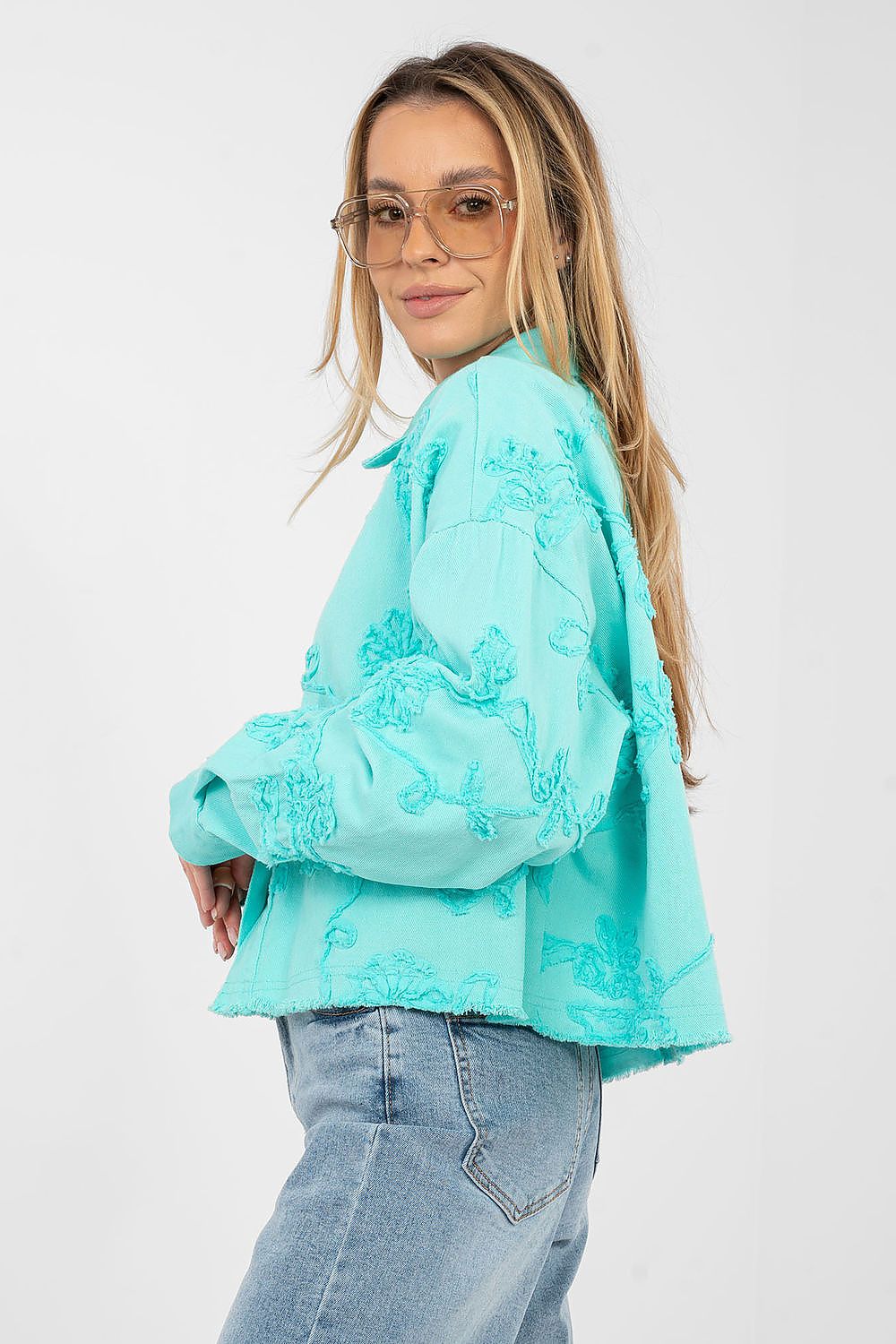 Jachetă din denim model 223790 Rue Paris 