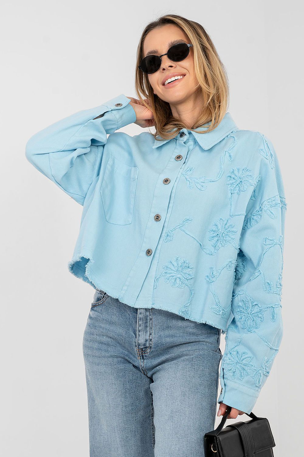  Jachetă din denim model 223793 Rue Paris 