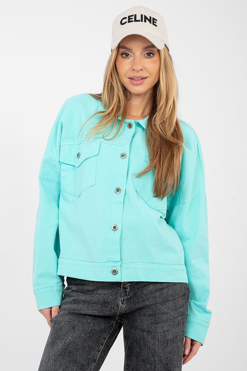  Jachetă din denim model 223815 Rue Paris 