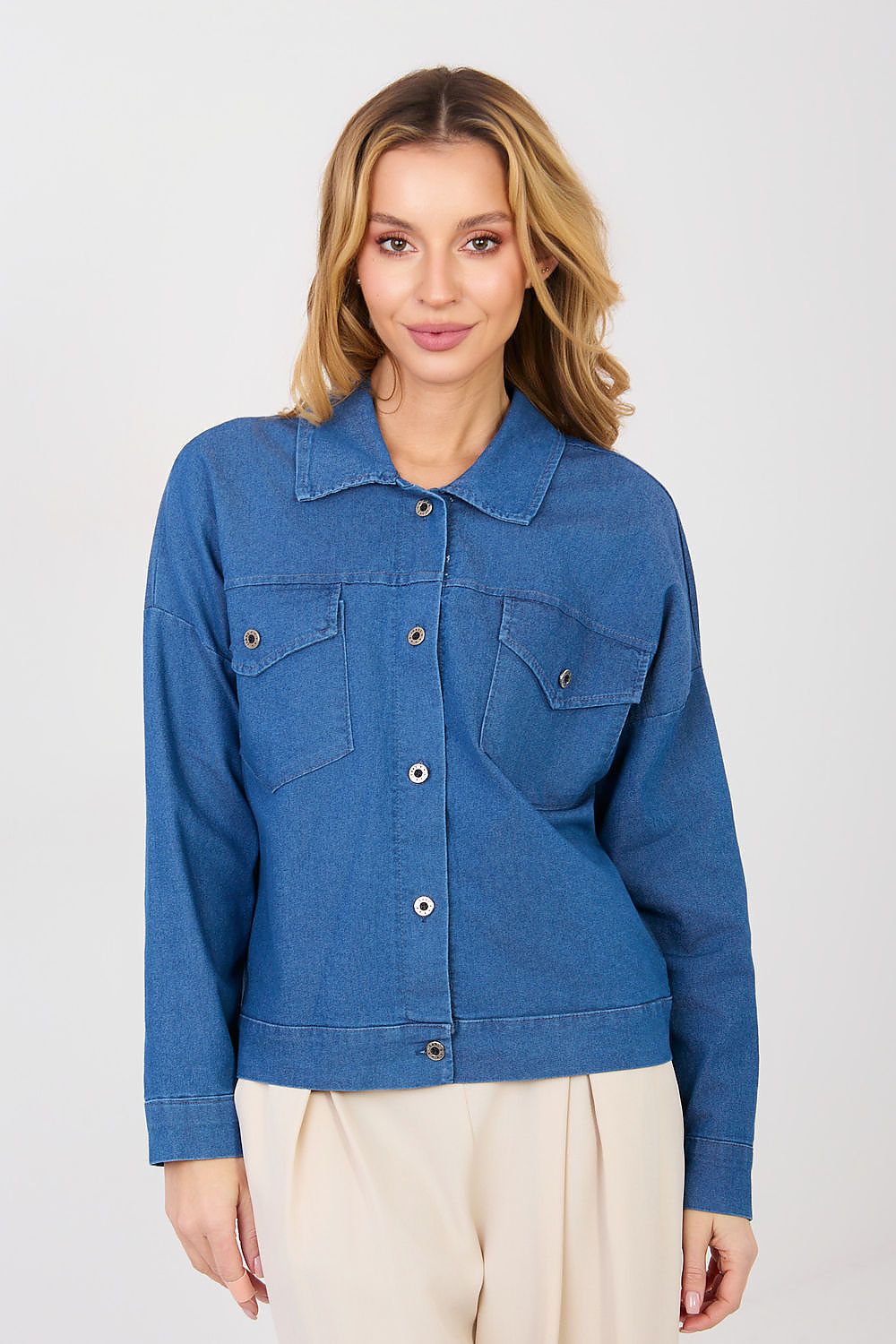  Jachetă din denim model 223822 Rue Paris 