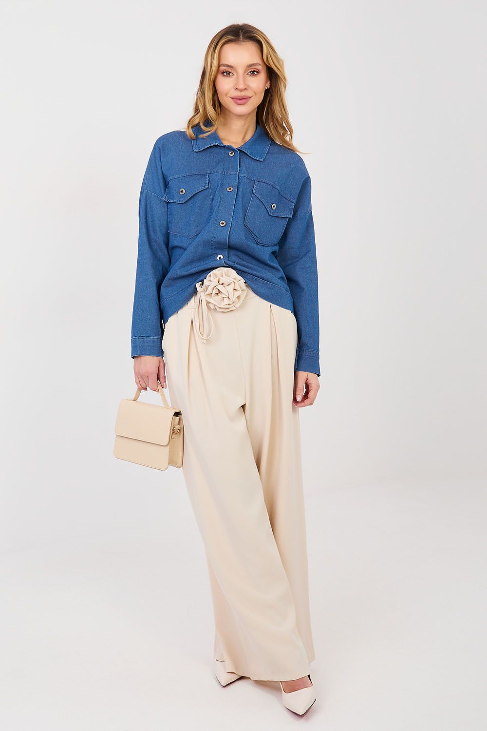  Jachetă din denim model 223822 Rue Paris 