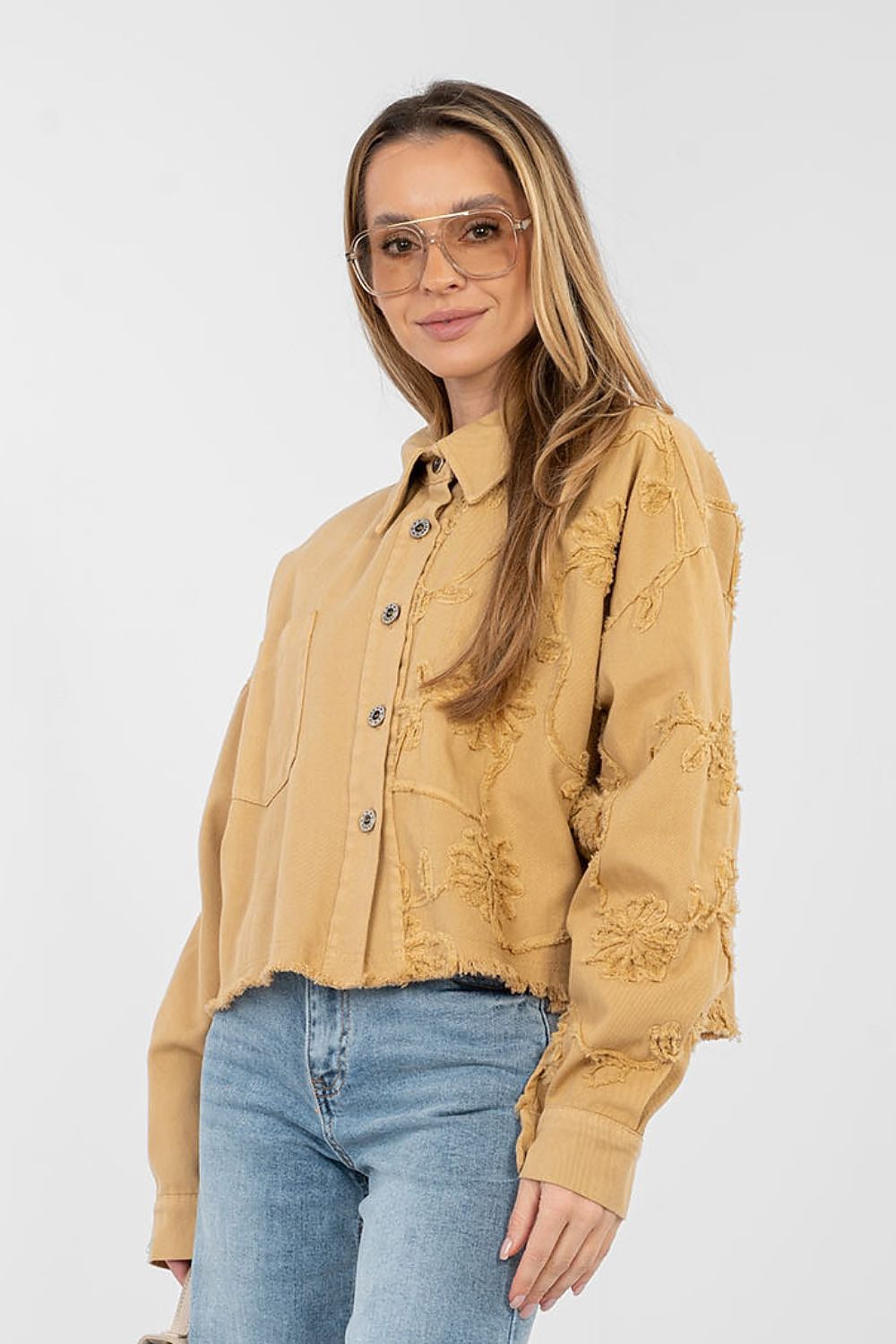  Jachetă din denim model 223788 Rue Paris 